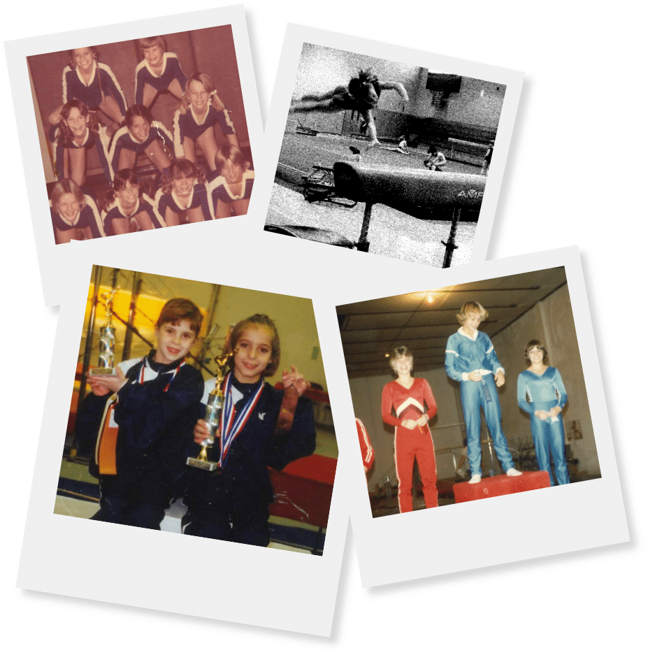 Collage of Archive Photos from STL Gymnastics