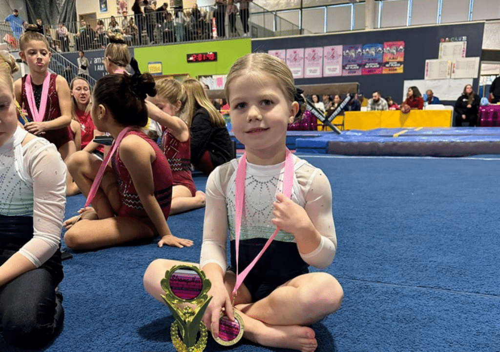 Gymnast with a Medal