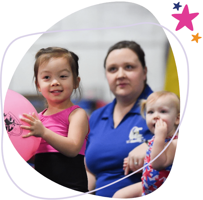 Gymnastics Toddlers and Coach