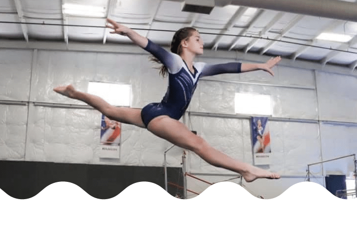 STL Gymnast in the Air