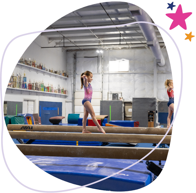 Spirit Gymnast on the Balance Beam