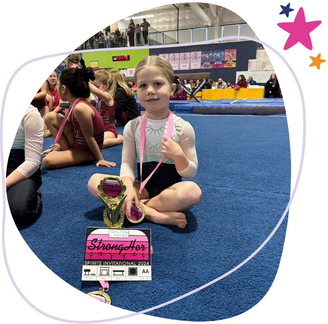 Spirits Gymnast in Competition